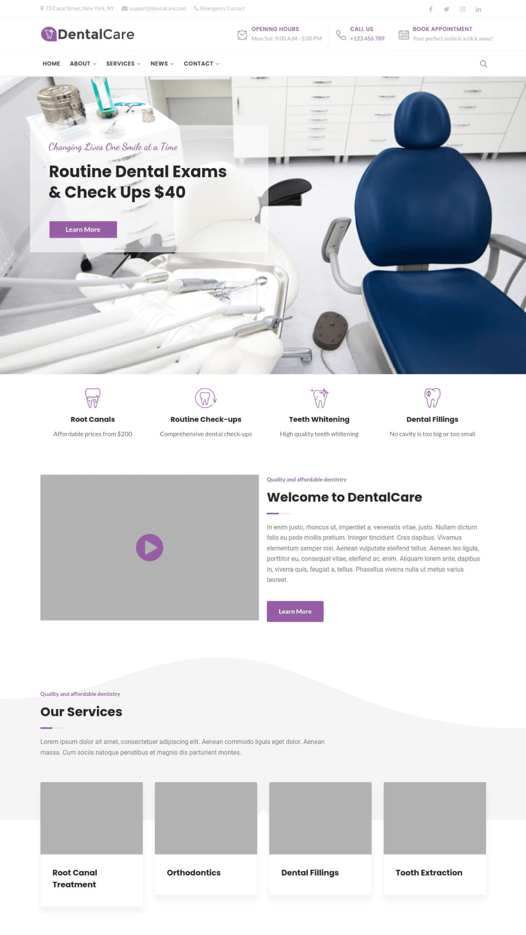 dental practice website development