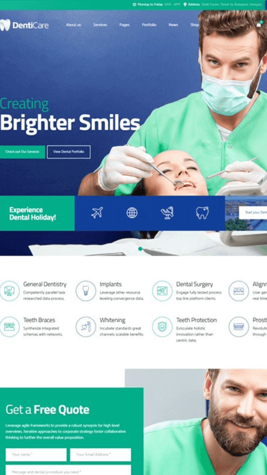 dentist website design 3