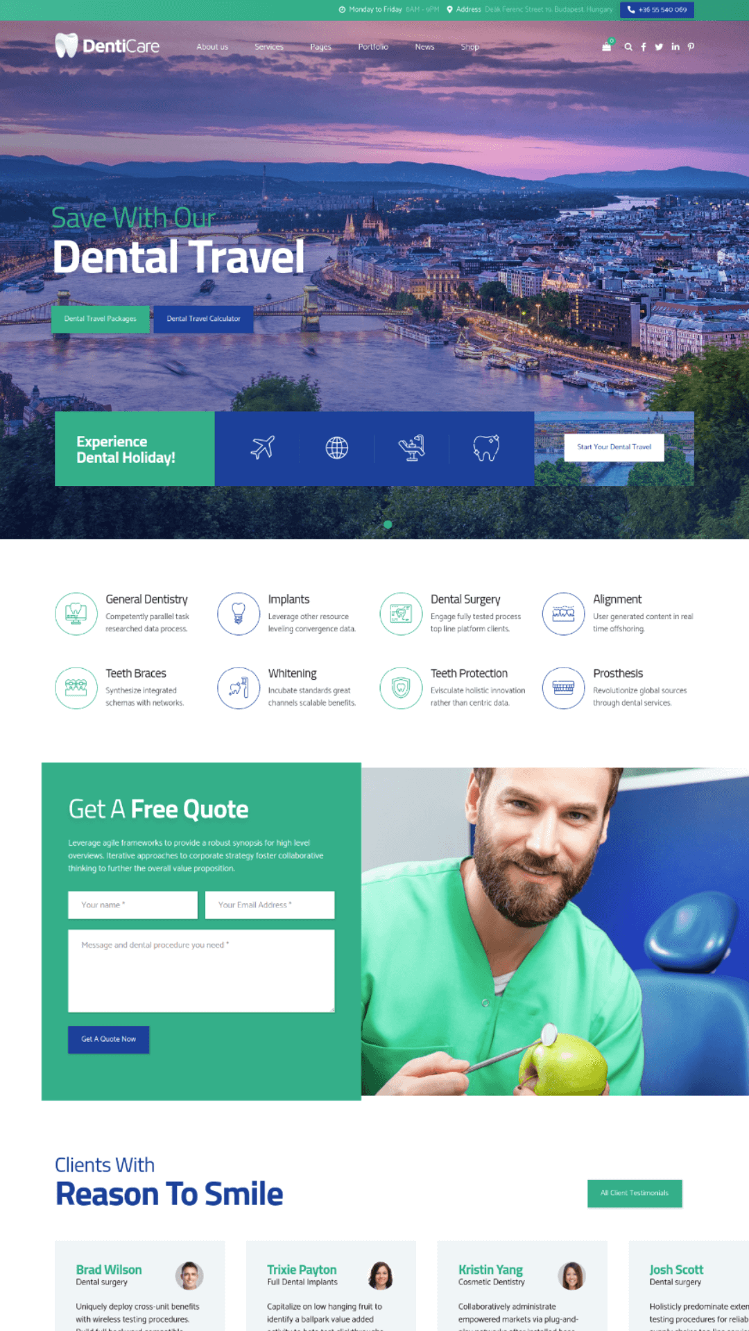 dentist website development