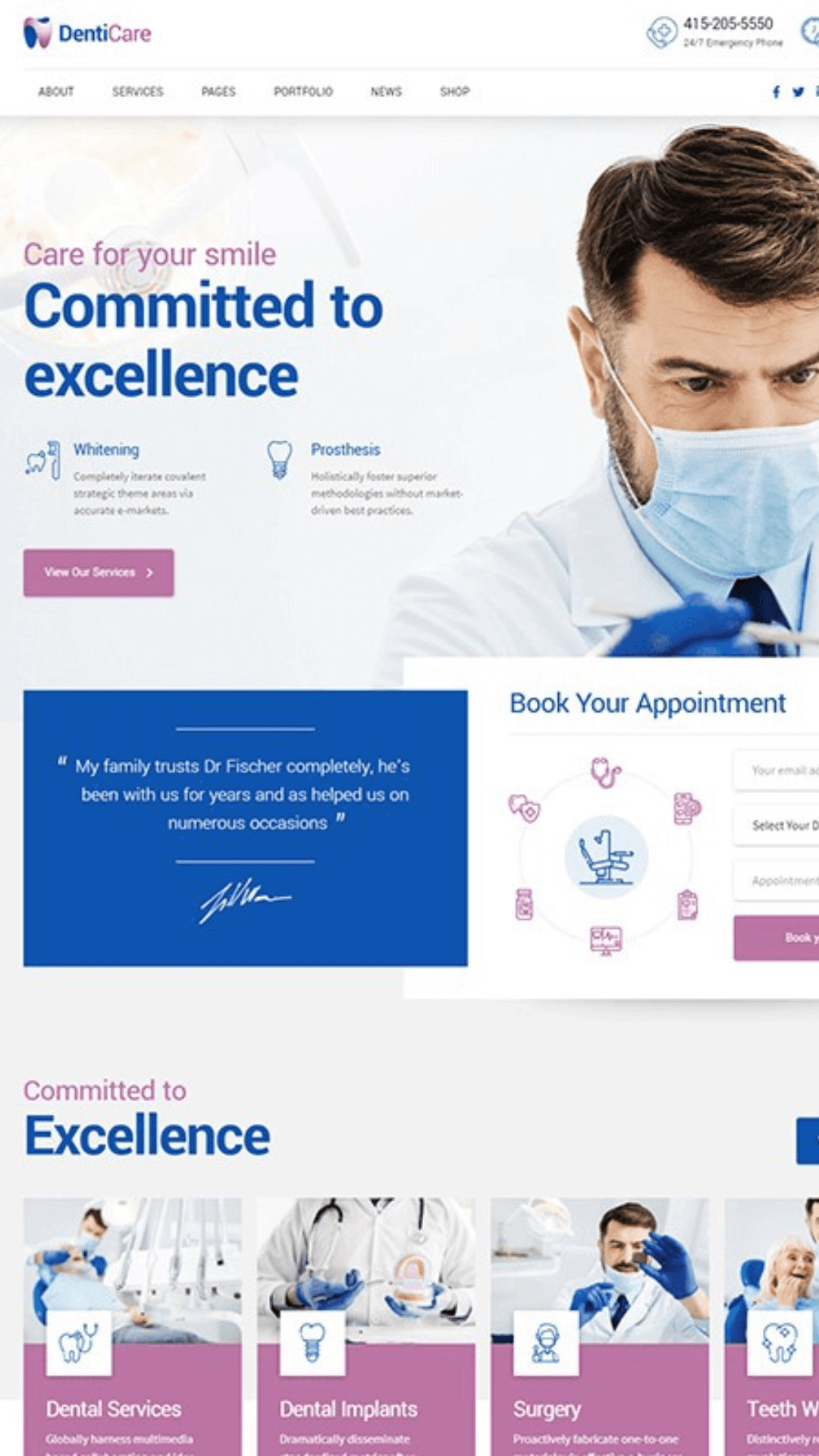 dentist website