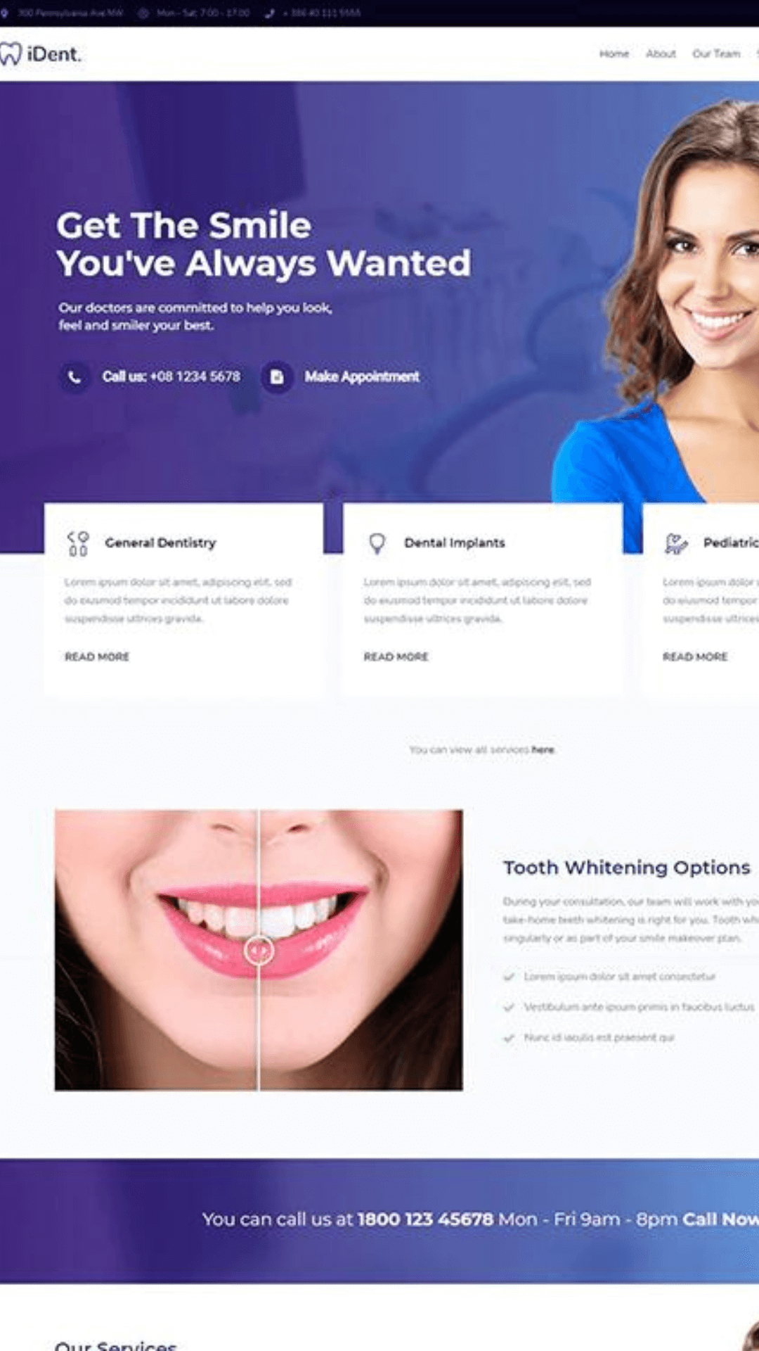 responsive website for dentists