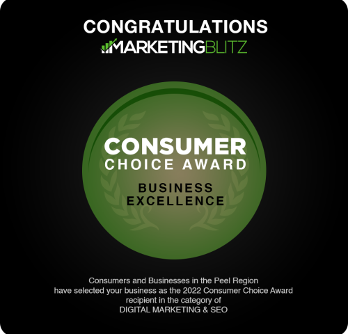 Marketing Blitz Digital Marketing Consumer Award copy